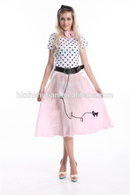 FREE SHIPPING Gorgeous 50's Poodle Rockabilly Retro Swing Grease Fancy Dress Costume plus size s-2xl 2024 - buy cheap