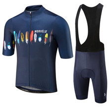 Джерси для велоспорта, 2019, MORVELO Maillot Ropa Ciclismo Hombre, командная велосипедная одежда, Быстросохнущий комплект с коротким рукавом, MTB велосипедная одежда 2024 - купить недорого