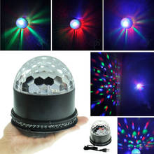ZjRight 48 LED RGB holiday effect Light Sound Actived Auto Rotating Magic Disco Ball Strobe PAR Party Lights For DJ Dancing Show 2024 - buy cheap