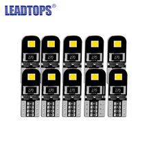 LEADTOPS 10PCS T10 LED White 3SMD Led Car Light  W5W 194 168 CANBUS Error Bulbs 12V Wedge Lamp Turn Signal Light  AF 2024 - buy cheap