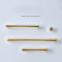 Free Shipping 5pcs Simple Cabinet Door Handles 5" Wardrobe Drawer Golden Pull Furniture High-top wine Closet Hardware knobs 96mm 2024 - buy cheap