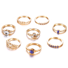 Изысканные женские кольца, набор эллиптических геометрических кристаллов, Золотое кольцо, женское простое ювелирное изделие на день рождения, подарок, аксессуары 2024 - купить недорого