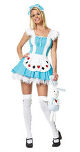 DHL Free Shipping ML5093 Sweet Girl In Wonderland Sexy Palace Fairy Tales Costume Adult Cosplay Costume Girl Party Dress 2024 - buy cheap