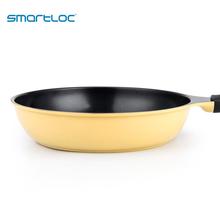 Smartloc 28 см алюминиевый сплав антипригарная Индукционная газовая сковорода кухонный горшок для готовки посуда блинная антипригарная сковородки для яиц 2024 - купить недорого