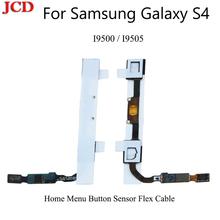 JCD новый сенсорный сенсор для Samsung Galaxy S4 i9500 I9505 новая кнопка домой гибкий кабель возврат в меню ключ Ремонт Запчасти сенсор свет дома 2024 - купить недорого