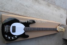 Free Shipping black 4 strings music man stingRay bass electric bass with 9V Battery amplifier circuit 2024 - buy cheap