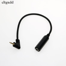 Cltgxdd-Cable de extensión de Audio, conector 6,35 hembra a 3,5 macho, micrófono Hifi estéreo, 30cm, cable de línea de Audio corto en ángulo de 90 grados 2024 - compra barato