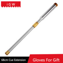 New Snooker Cues Extension Original Length 68cm Up To 95cm Silver Color Billiard Cue Accessories China 2024 - buy cheap