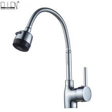 Deck Mounted Kitchen Faucet  Hot and Cold Water Mixer Crane Single Hole Chrome Finished Single Hole Water Tap torneira cozinha 2024 - buy cheap