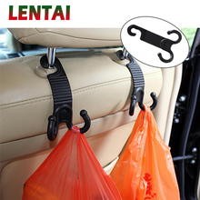 LENTAI-mochila para asiento de coche, Gancho Doble para maletero, para VW Golf 4 7 5 MK4 Mazda 6 cx-5 Peugeot 206 207 208 508 Touareg Tiguan, 1 unidad 2024 - compra barato