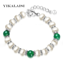 Yikalaisi 925 joia de prata esterlina feminina, pérola de água doce natural 8-9/9-10/10-11mm, pérola real 2024 - compre barato
