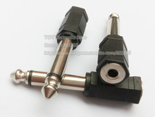 1/4 6.3 mm Male Mono to 3.5mm Female Mono TRS Plug Adapter Connector, Free shipping ,10Qty 2024 - buy cheap