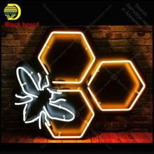 Beautiful Neon Night sign for Bee Iconic Restaurant wall room Handcraft hotel custom Lamp advertise Letrero Neon enseigne lumine 2024 - buy cheap