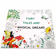 Cuentos de hadas y sueños mágicos para niños y adultos, libro de grafiti para colorear, 25x25CM 2024 - compra barato