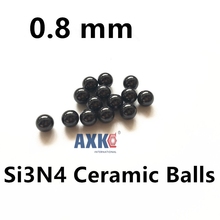 Керамические шарики для подшипников, диаметр 1/32 дюйма, 0,8 мм, Si3N4, нитрид кремния 2024 - купить недорого