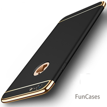 3 in 1 Luxury Hard PC Case For iPhone Xs Max XR X 6s 6 7 8 Phone Back Cover For iPhone X 8 7 6 6s Plus 5 5S SE Shell iphonw 2024 - buy cheap