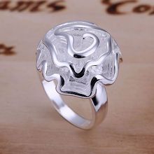 Хит, размер 6 #7 #8 #9 #10 # посеребренные кольца для мужчин и женщин, серебряные ювелирные изделия, модные ювелирные изделия, розовое кольцо, KN-R005 2024 - купить недорого