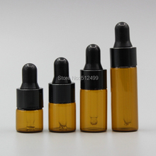 Frascos de óleo essencial de perfume com pipeta, frascos conta-gotas de vidro marrom com pipeta para cosméticos 1ml/100 ml 2ml 3ml 5ml 2024 - compre barato