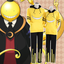 Anime Korosensei Cosplay Hoodies Pant Set Assassination Classroom Cosplay Costumes Unisex Daily Hoodies Pant Set Class Uniform 2024 - buy cheap