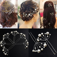 TREAZY-Lote de 6 uds. De horquillas para el pelo hechas a mano para boda, accesorios para el cabello, joyería para dama de honor 2024 - compra barato