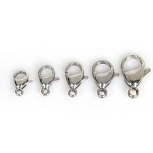 6x9/6.5x10/7x12/8x13/9x15mm 10pcs Stainless Steel Lobster Clasps Hooks For Jewelry Making Bracelet Necklace DIY Jewelry Findings 2024 - buy cheap