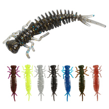 8pcs/Lot Larva Realistic Living Insect 7g 100mm Soft Bait Trout Worm Jigging Bait Soft Lures For Fishing Tackle fishing lures 2024 - buy cheap