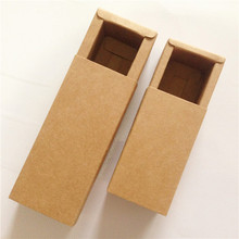 Caja de cartón de papel Kraft Rectangular, caja de embalaje, cajón de joyería para colección de embalaje de dulces de juguete, 12 unids/lote 2024 - compra barato