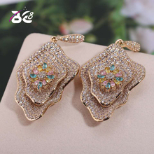 Be 8 Brand Hot New Elegant Bridal Flower Shape Drop Earring Long Dangle Statement Earrings for Women Jewelry E716 2024 - buy cheap