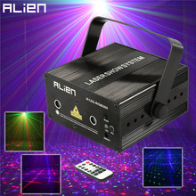 ALIEN 300mW RGB Stage Lighting Effect DJ Disco Party Home Wedding Laser Projector Light Xmas Remote Laser System Show Lights 2024 - buy cheap