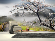 Papel de parede foto personalizada, walkway japonesa 3d, murais de papel de parede para sala de estar, quarto, configuração de tv, parede de pvc 2024 - compre barato
