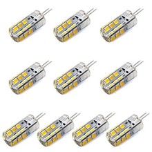 10 шт Диммируемый G4 3W 24x2835SMD 180LM 3000 K/6000 K теплый белый/холодный белый свет СИД кукурузная лампа (DC12V) 360 градусов 2024 - купить недорого