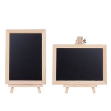 Wood Tabletop Chalkboard Double Sided Blackboard Message Board Children Kids Toy 2024 - buy cheap