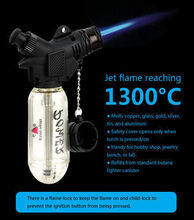 Windproof Refillable Jet Flame 1300-C Butane Cigarette Welding Torch Lighter 2024 - buy cheap
