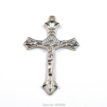 Cruz católica em Colar de Pingente de Crucifixo de Duas Cores 2024 - compre barato