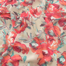 Alta qualidade tecido de chiffon floral tecido de vestuário macio para o vestido de verão, saia, cortina, feltro retalhos costura diy 145x100cm 2024 - compre barato