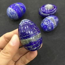 Natural lapis lazuli crystal egg Rock Crystal stone egg 2024 - buy cheap