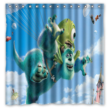 Hot New 180x180cm Monster University Waterproof Fabric Bathroom Shower Curtain Bath Curtains With 12pcs Hooks Rings 2024 - buy cheap