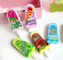 12 pieces South Korea creative stationery eraser rubber simulation ice cream popsicles cute eraser 6.5*2.8CM Multicolor 2024 - buy cheap