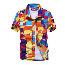 Nueva chaqueta de verano camiseta Casual Camisa hawaiana hombres Camisa Masculina playa camisetas Aloha manga corta Chemise Homme blusa 2024 - compra barato