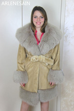 Arlenesain custom MINK COAT PELLICCIA VISONE FOX SABLE FUR FOURRURE NERZ MINK women coat 2024 - buy cheap