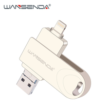 Wansenda OTG USB3.0 Pen Drive 8GB 16GB 32GB 64GB 128GB USB Flash Drive amazing 3 in 1 high speed Pendrive for iphone/Android/PC 2022 - buy cheap