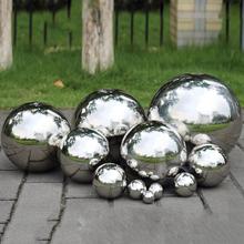 19 мм ~ 300 мм глянцевый блестящий шар из нержавеющей стали, зеркальный полый шар для украшения дома, сада, украшение 2024 - купить недорого