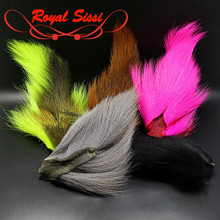 Royal Sissi 5 new colors fly tying whole bucktails long dyed bucktail hair saltwater fly tying material deceivers clousers jigs 2024 - buy cheap