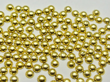10000 metálico oro Flatback redondo Tiny media Perla 2mm Nail Art Craft 2024 - compra barato