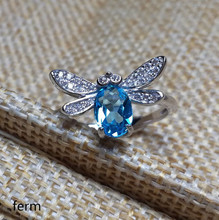 KJJEAXCMY boutique jewelry  925 Silver-inlaid Dragonfly Ring 2024 - buy cheap