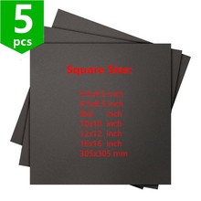 5pcs Square 200/250/300/305/400mm 3D printer Super stick build plate tape 3D Printing Build Surface Black 2024 - buy cheap