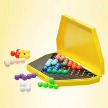 IQ Пирамида логика игрушка для развития интеллекта головоломка для мозга Обучающие игрушки Пирамида бусины головоломка для мозга волшебный пазл шарик 2024 - купить недорого