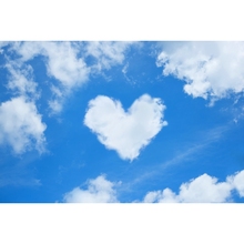 Yeele cenário fotográfico para estúdio de fotografia, formato de coração, nuvem, céu azul, vinil, fotochamada, fundo de fotografia 2024 - compre barato