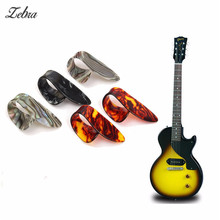 Zebra 5 pçs celulóide palhetas de polegar guitarra plectrums para guitarra mediador iniciante acústico guitarra elétrica baixo acessórios 2024 - compre barato