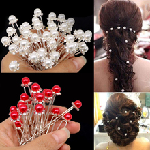 20/10PCS Hairpins Wedding Women Hair Accessories Bridal Crystal Rhinestone Pearl Hair Pins Hair Clips Bridesmaid Barrettes 2024 - buy cheap